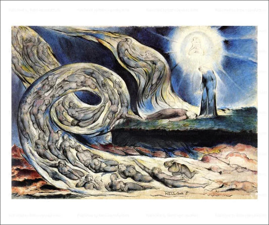 Le Cercle des Lumineux, William Blake - VINTAGEARTREPRINTS.COM