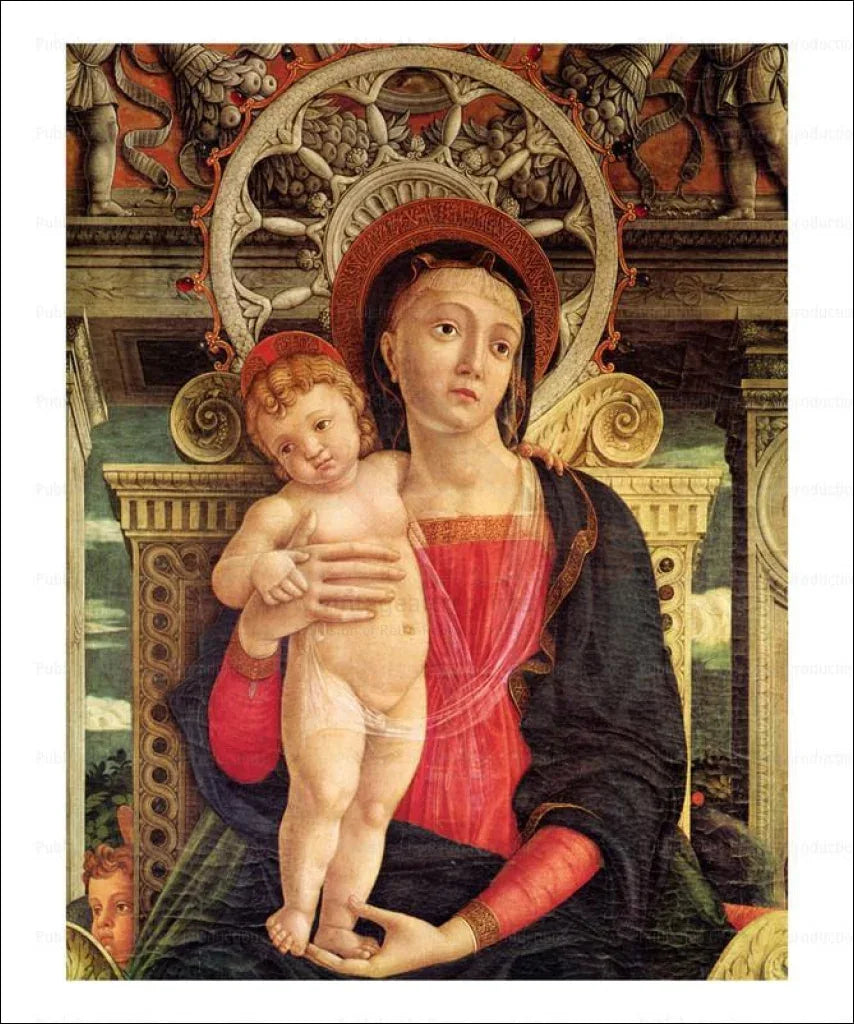 Le Retable de San Zeno detail 1, Andrea Mantagna - VINTAGEARTREPRINTS.COM