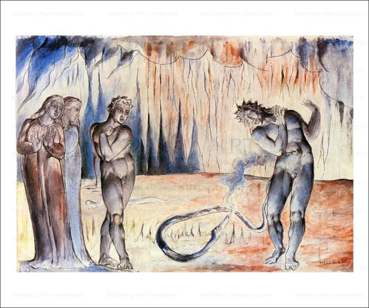 Le Serpent - William Blake - VINTAGEARTREPRINTS.COM