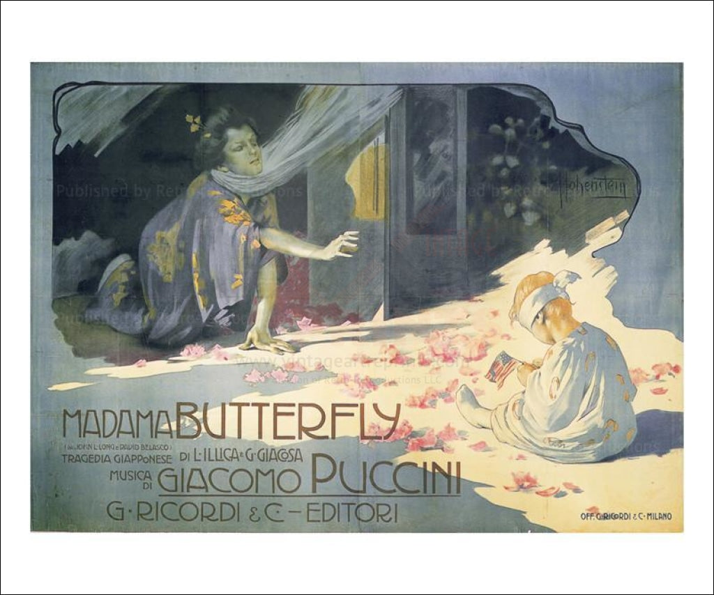 Madame Butterfly 1904 - Vintage Art, canvas prints