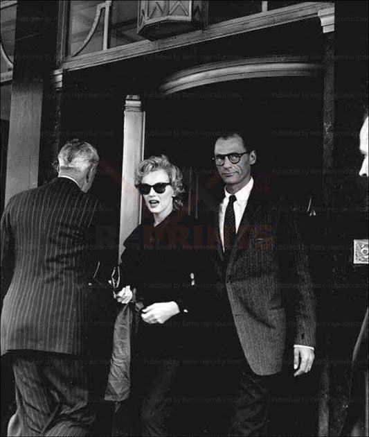 Marilyn Monroe, Arthur Miller, digital giclee photo reproduction - Vintage Art, canvas prints