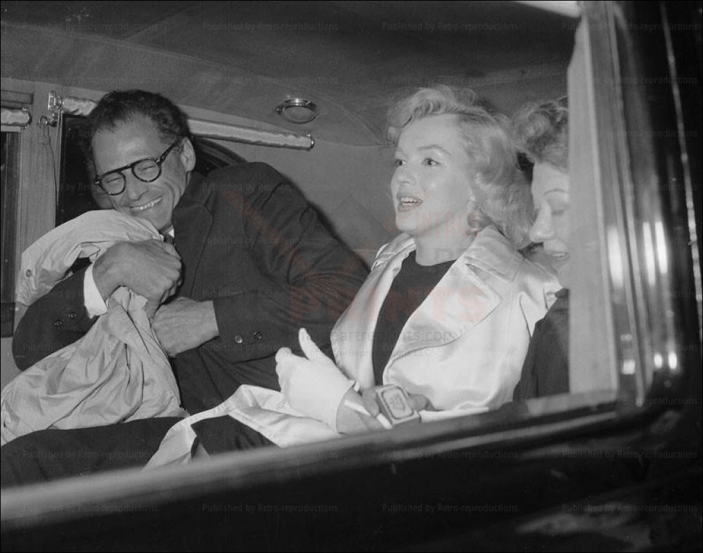Marilyn Monroe - Arthur Miller - Vintage Art, canvas prints
