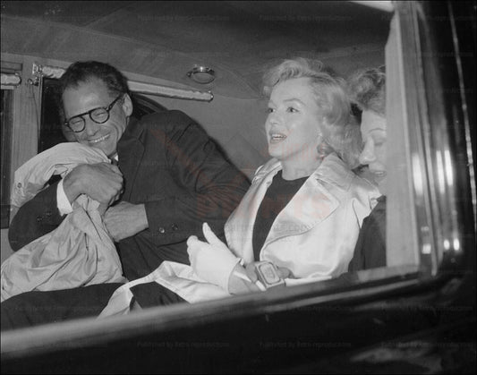 Marilyn Monroe - Arthur Miller - Vintage Art, canvas prints