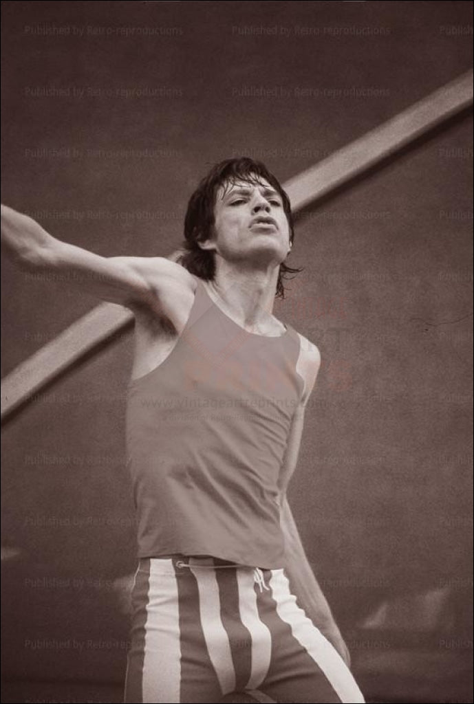 Mick Jagger Paris Concert 1991, photographic print - Vintage Art, canvas prints
