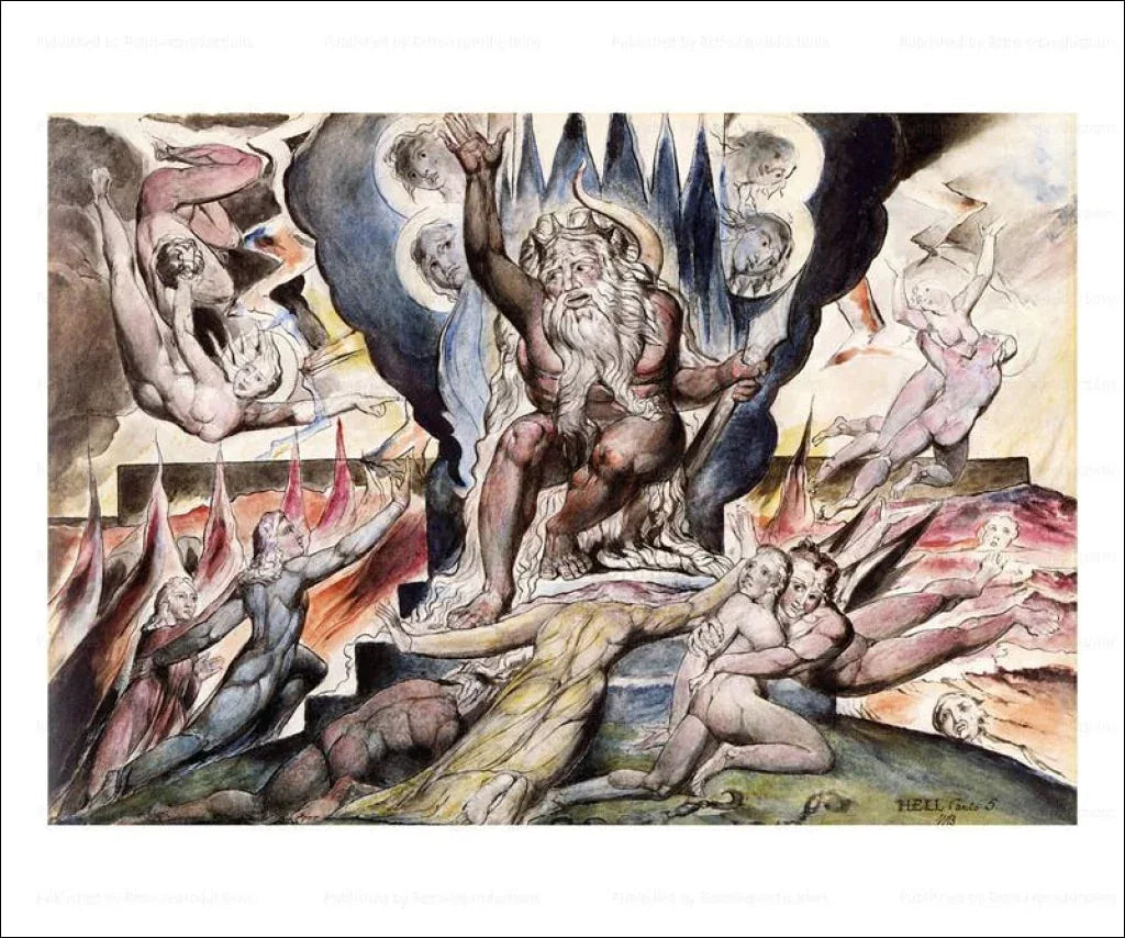 Minos, William Blake - VINTAGEARTREPRINTS.COM