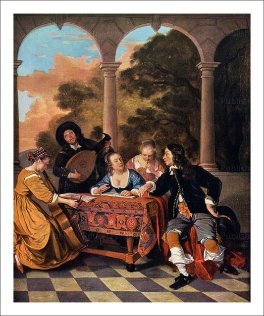 Musical Company - Vintage Art, canvas prints