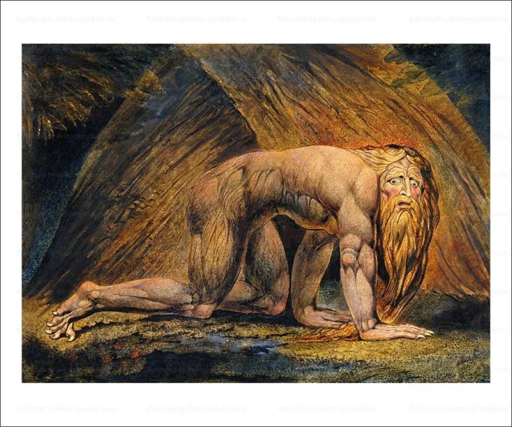 Nabuchodonosor, William Blake - VINTAGEARTREPRINTS.COM