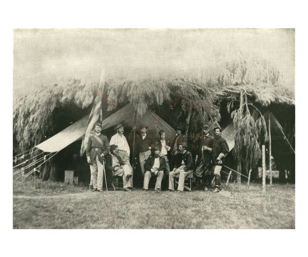 Officers of the 4th New York Volunteers - Vintage Art, canvas prints