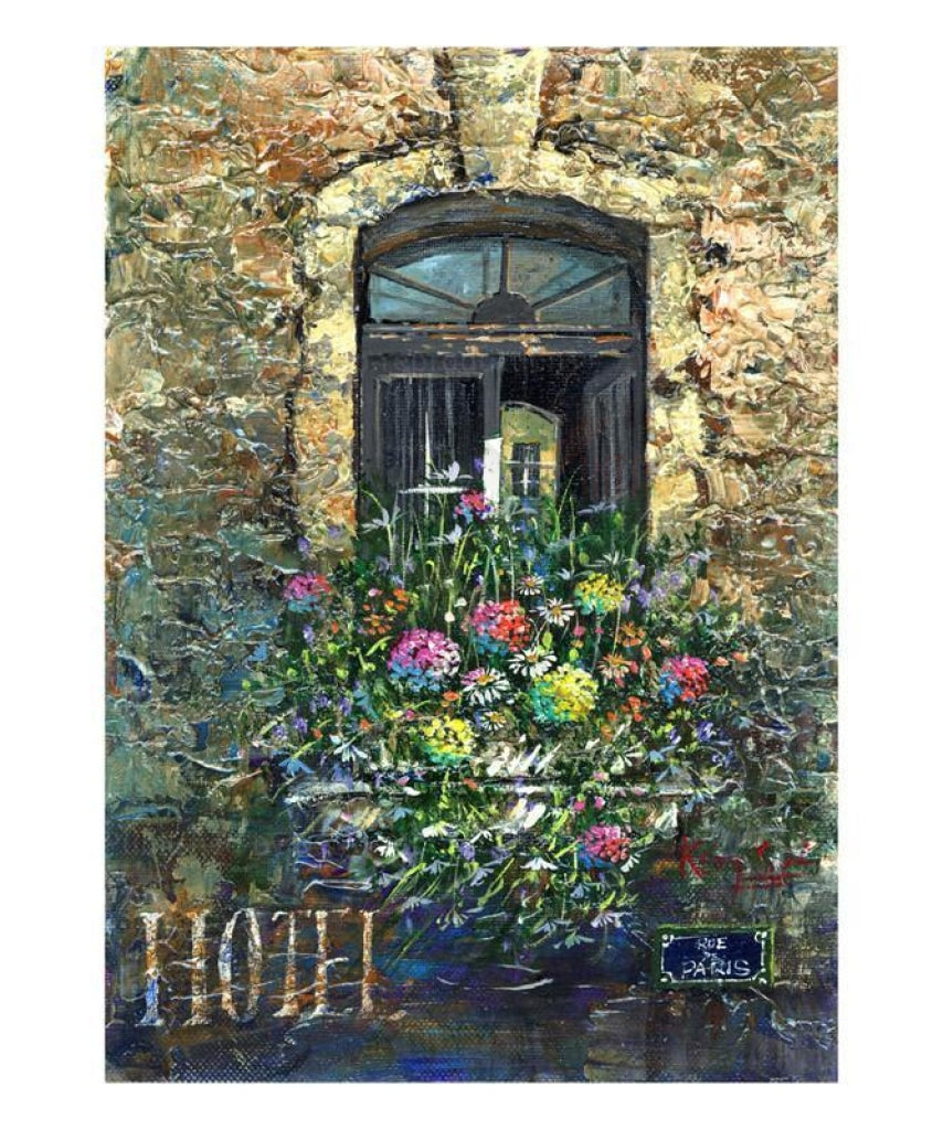 Old Hotel in Paris - Vintage Art, canvas prints