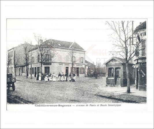 Paris suburb, vintage art photo print reproduction - Vintage Art, canvas prints