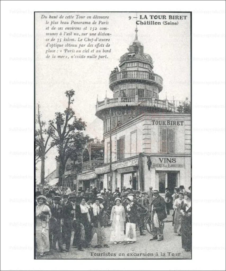 La Tour Biret, Chatillon, Paris suburb - VINTAGEARTREPRINTS.COM