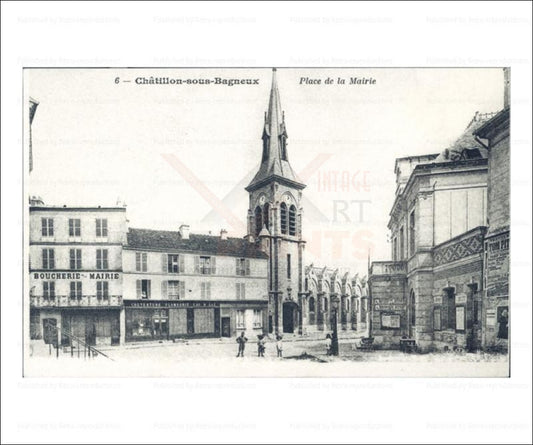Paris suburb, vintage photo art print reproduction - Vintage Art, canvas prints