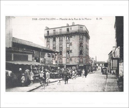 Paris suburb, vintage photo art print reproduction - Vintage Art, canvas prints