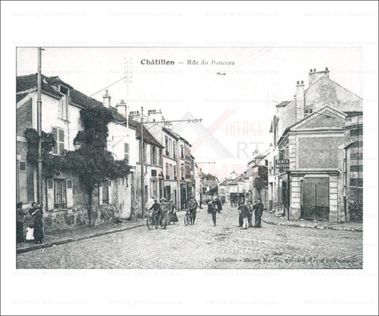 Paris suburb, vintage photo art print reproduction - Vintage Art, canvas prints
