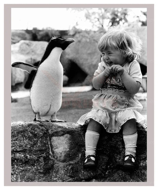 Penguin Grins - VINTAGEARTREPRINTS.COM