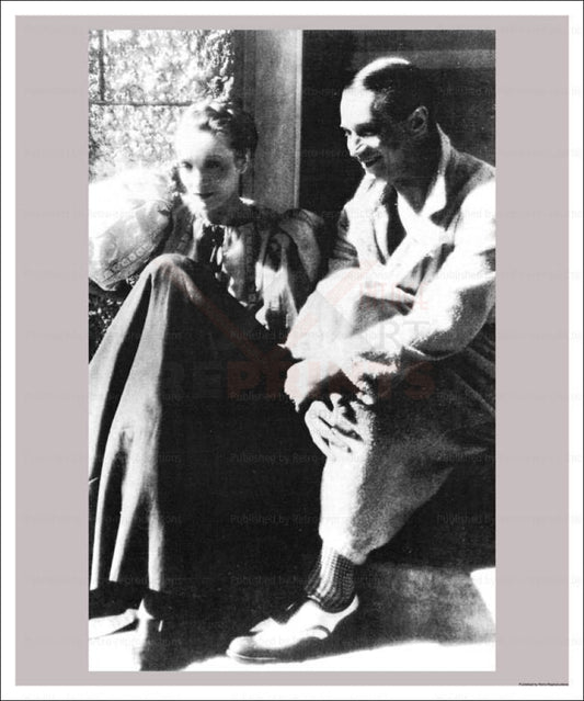 Photographic print, Actress Marlene Dietrich, black and white photography - Vintage Art,    