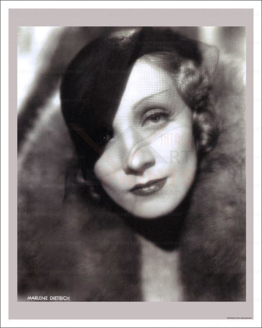 Photographic print, Actress Marlene Dietrich, - Vintage Art, canvas prints
