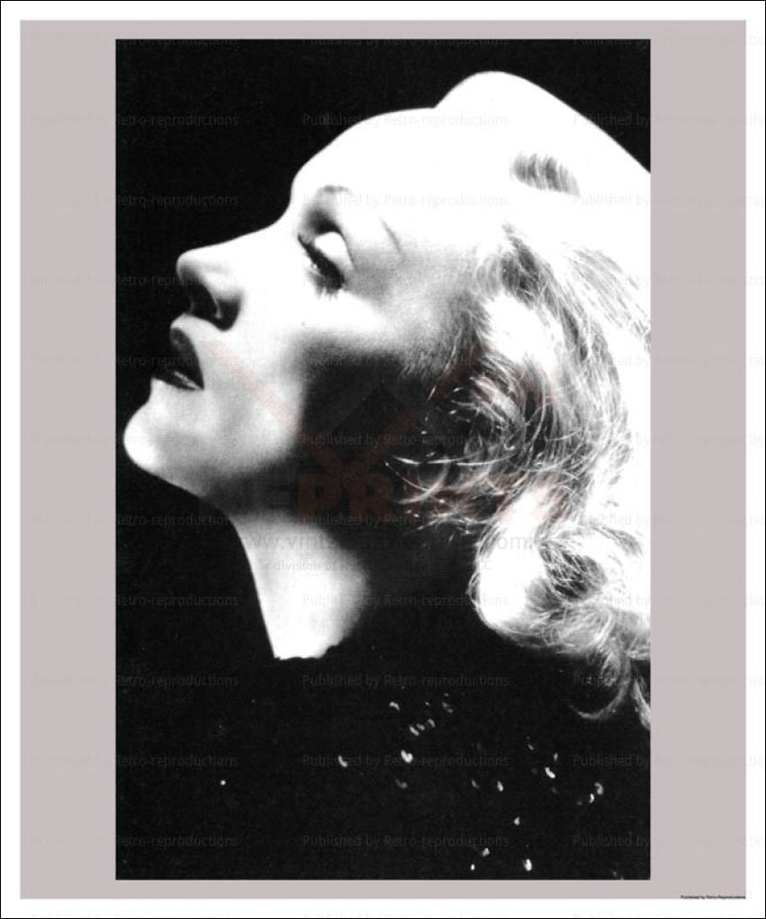 Photographic print, Actress Marlene Dietrich, - Vintage Art, canvas prints