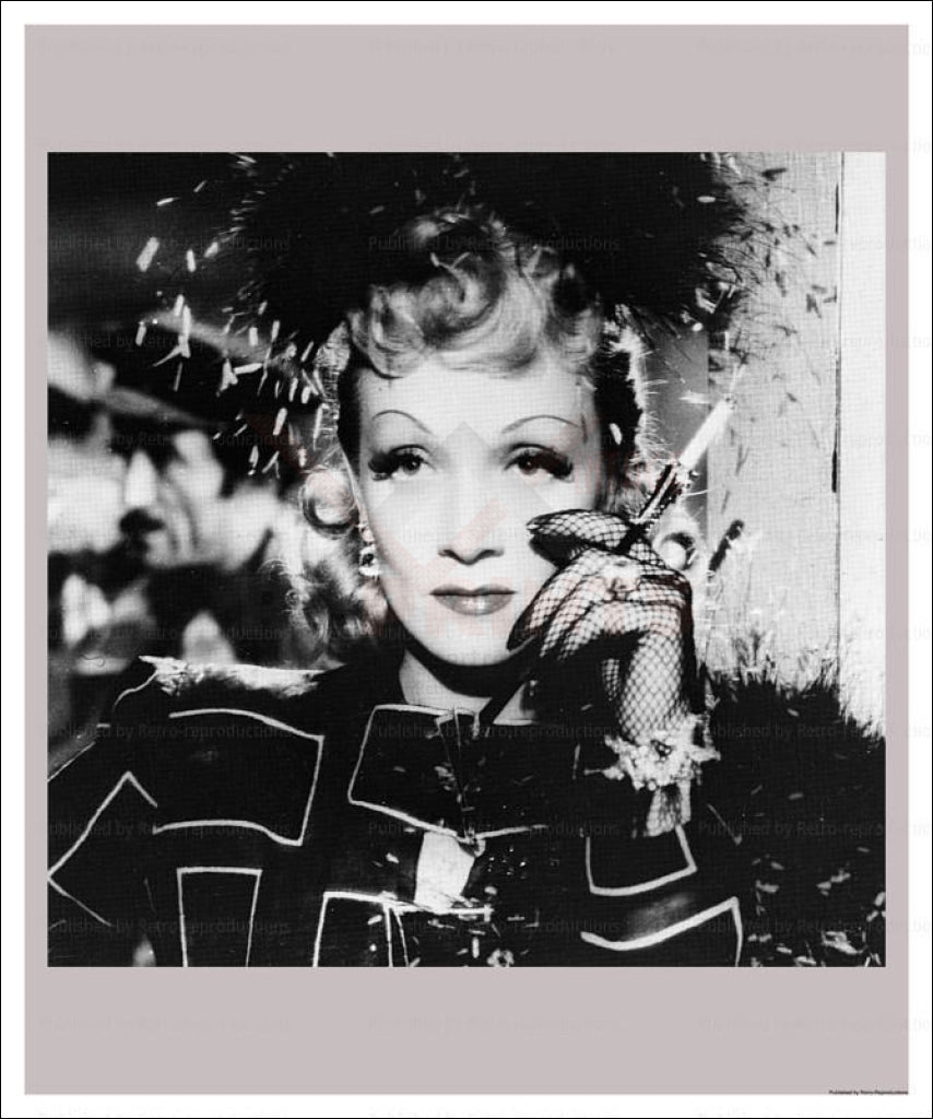 Photographic print, Actress Marlene Dietrich, - Vintage Art, canvas prints