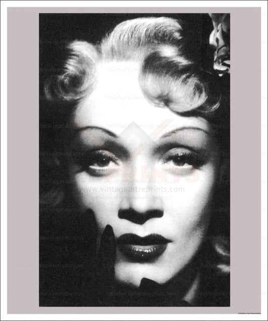 Photographic print, Actress Marlene Dietrich, - Vintage Art, canvas prints