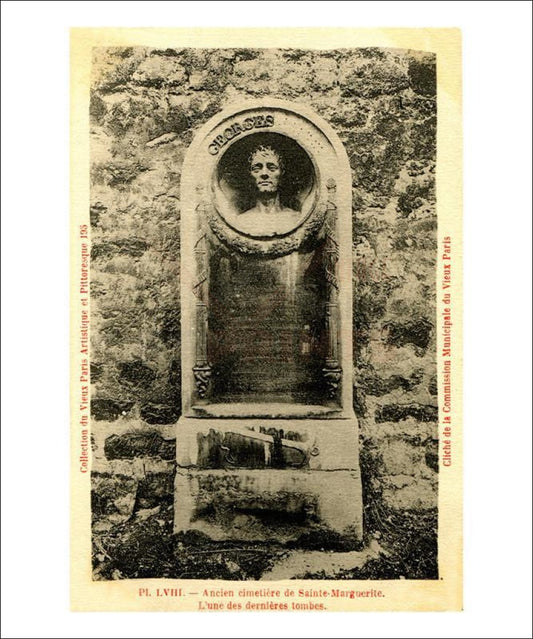 Photographic print, Ancien Cimetiere Sainte Marguerite Paris, France - Vintage Art, canvas prints