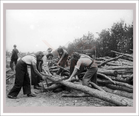 Women at War - On the Land 10, vintage art photo print reproduction, WWII - Vintage Art, canvas prints