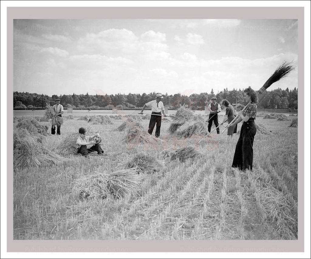 Women at War - On the Land 6 - vintage art photo print reproduction, WWII - Vintage Art - canvas prints