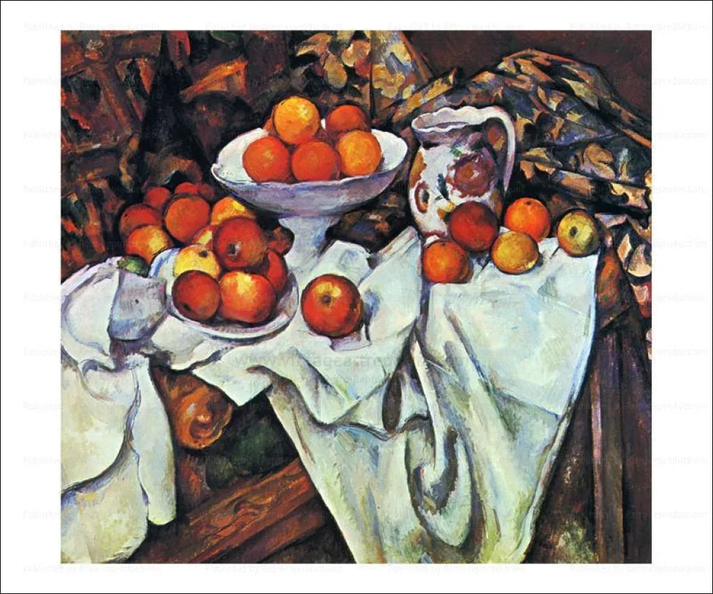 Pommes et Oranges, Paul Cezanne, 1895 - VINTAGEARTREPRINTS.COM