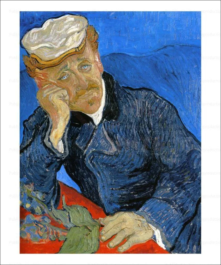 Portrait of Doctor Paul Gachet, 1890 - VINTAGEARTREPRINTS.COM