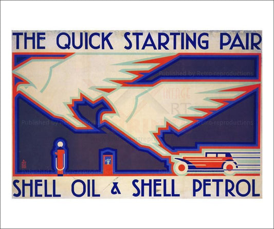 Quick Starting Eagles 1925 - Vintage Art, canvas prints