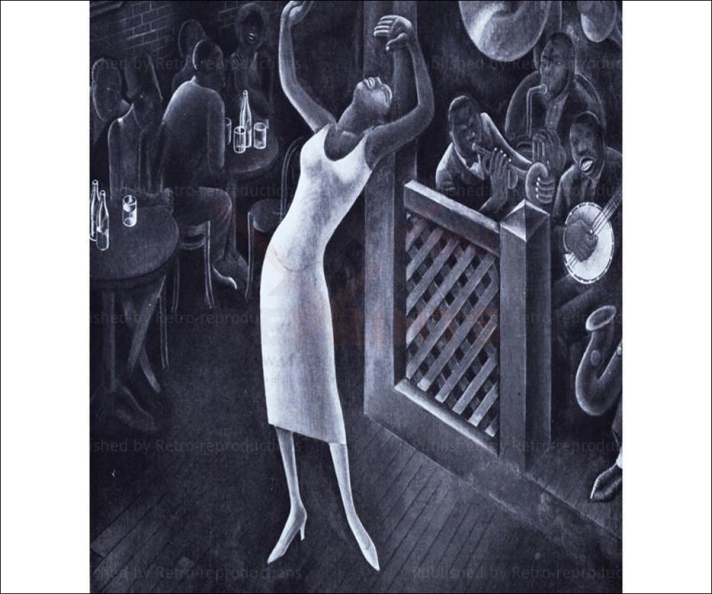 Rhapsody in Blue - Vintage Art, canvas prints