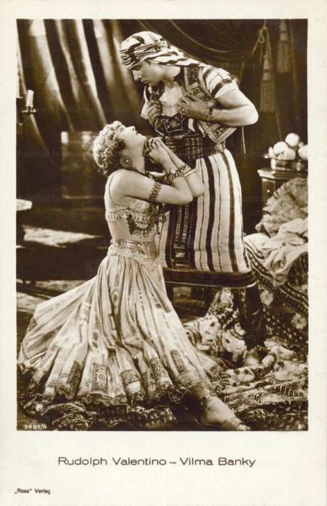 Rudolph Valentino, Vilma Blanky,  vintage phot, digital giclee print reproduction - Vintage Art, canvas prints