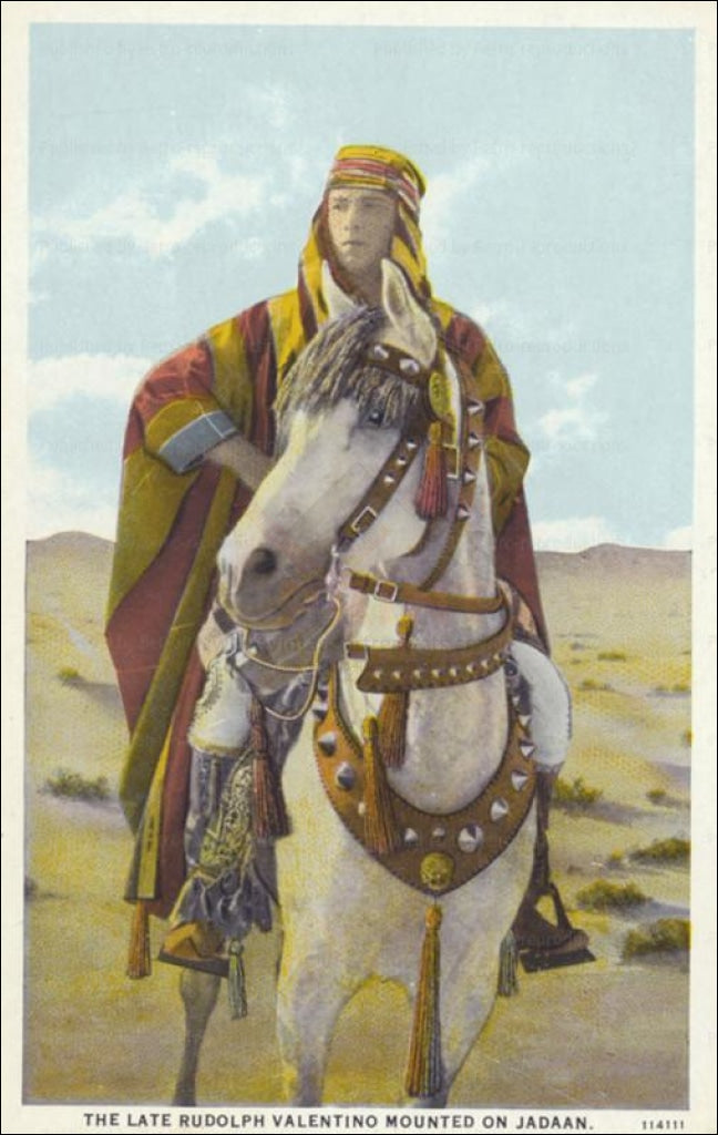 Rudolph Valentino, vintage photo, digital giclee print reproduction - Vintage Art, canvas prints