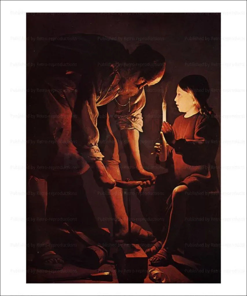 Saint Joseph the Carpenter, 1642 - VINTAGEARTREPRINTS.COM