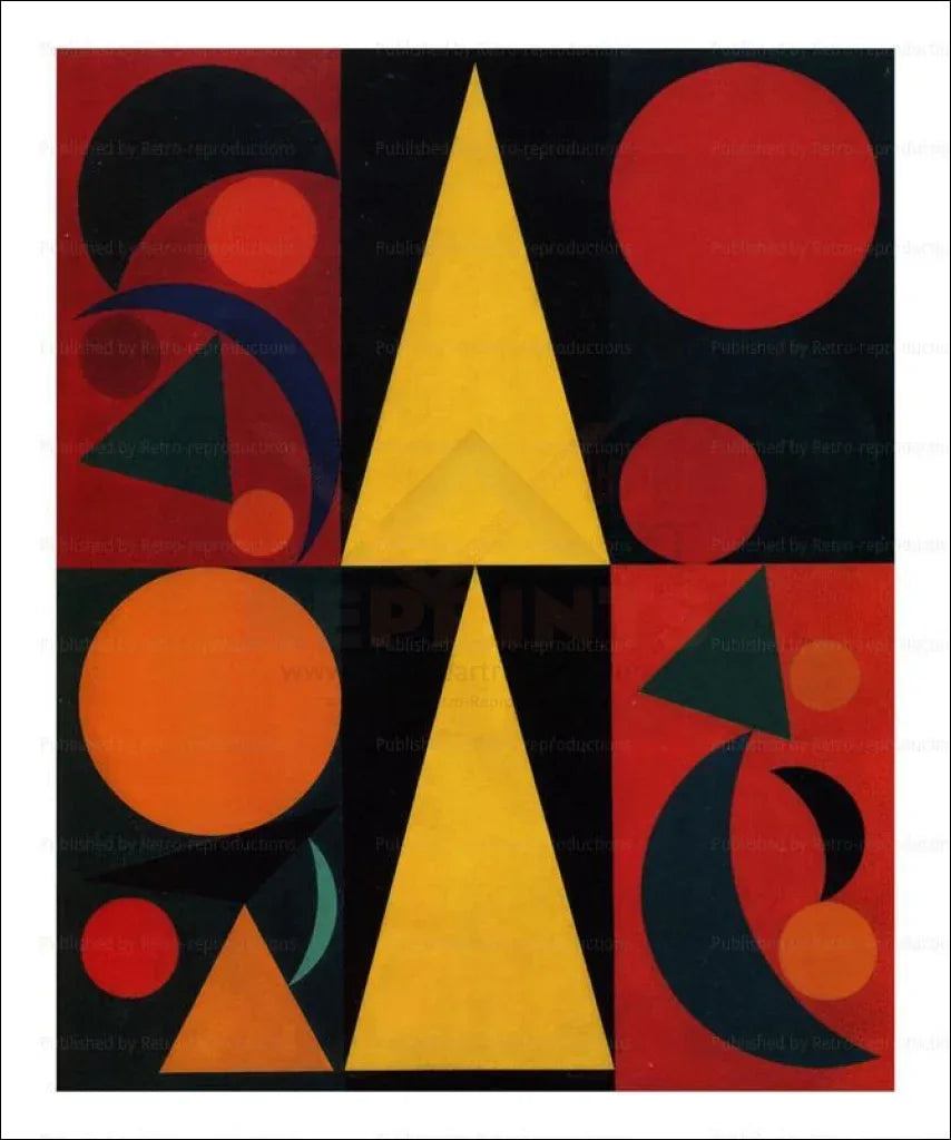 Sun, Auguste Herbin, 1947 - VINTAGEARTREPRINTS.COM