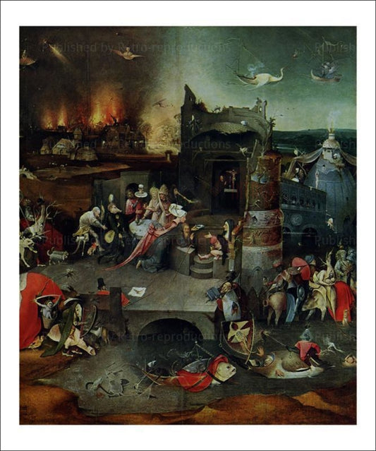 The temptation of St-Antoine - Vintage Art, canvas prints