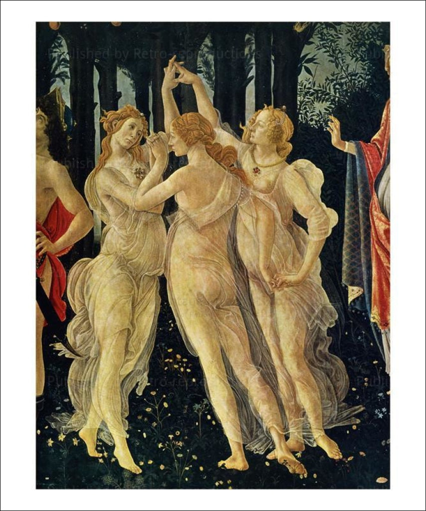 The Three Graces - Vintage Art, canvas prints