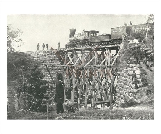 United States Military Railway, vintage art photographic print reproduction - Vintage Art, canvas prints