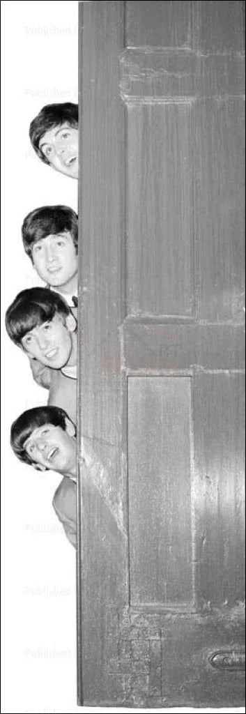 The Beatles Open the Door - VINTAGEARTREPRINTS.COM