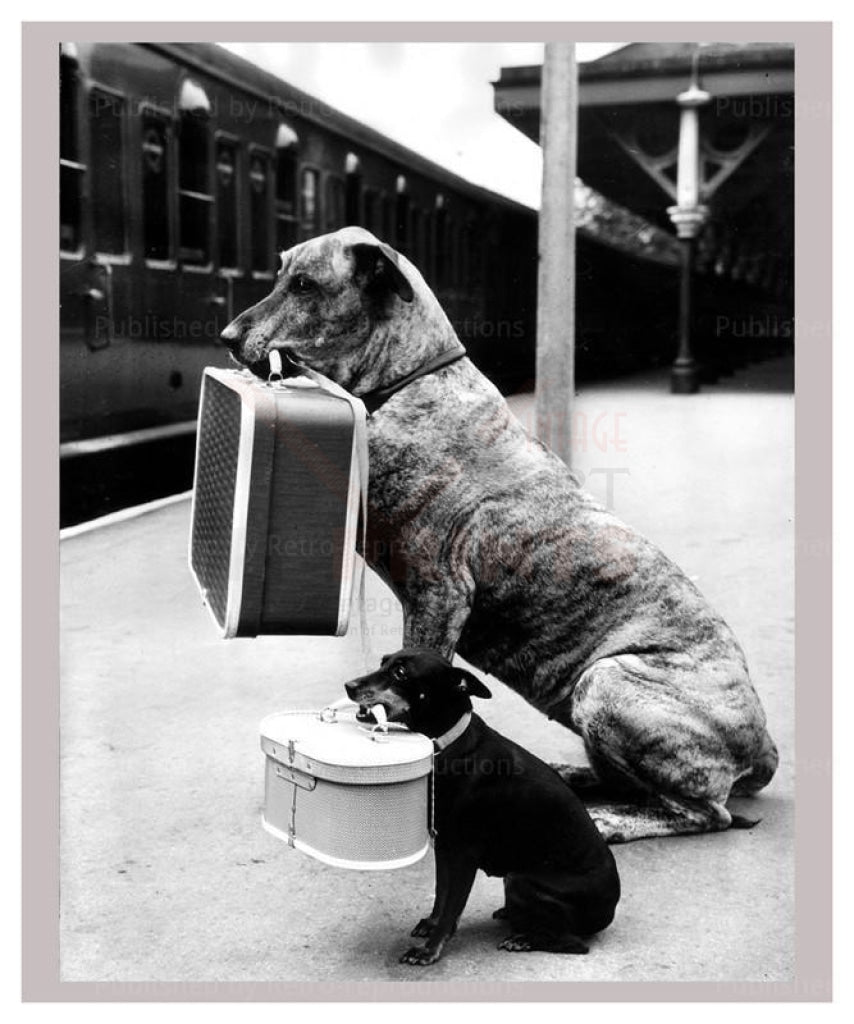 Waiting for A Train - Vintage Art, canvas prints