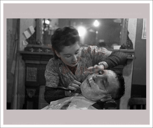 Women at War - Barbers 6, vintage art photo print reproduction, WWII - Vintage Art, canvas prints