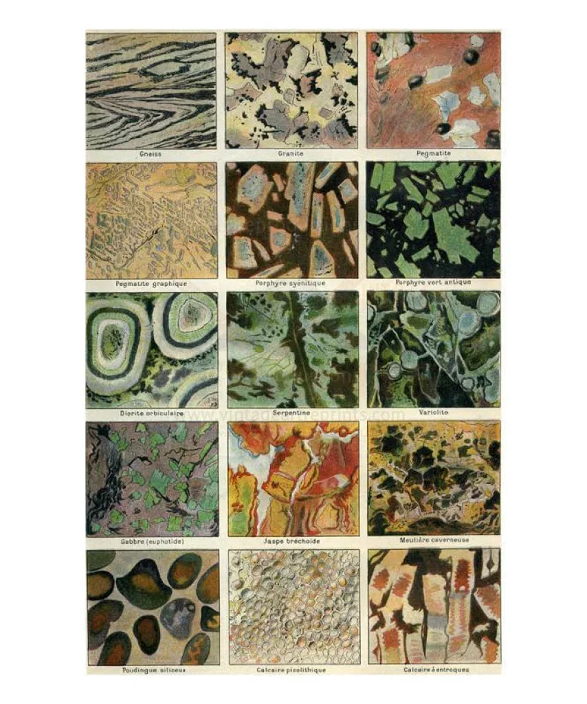 Rocks & Stones - VINTAGEARTREPRINTS.COM